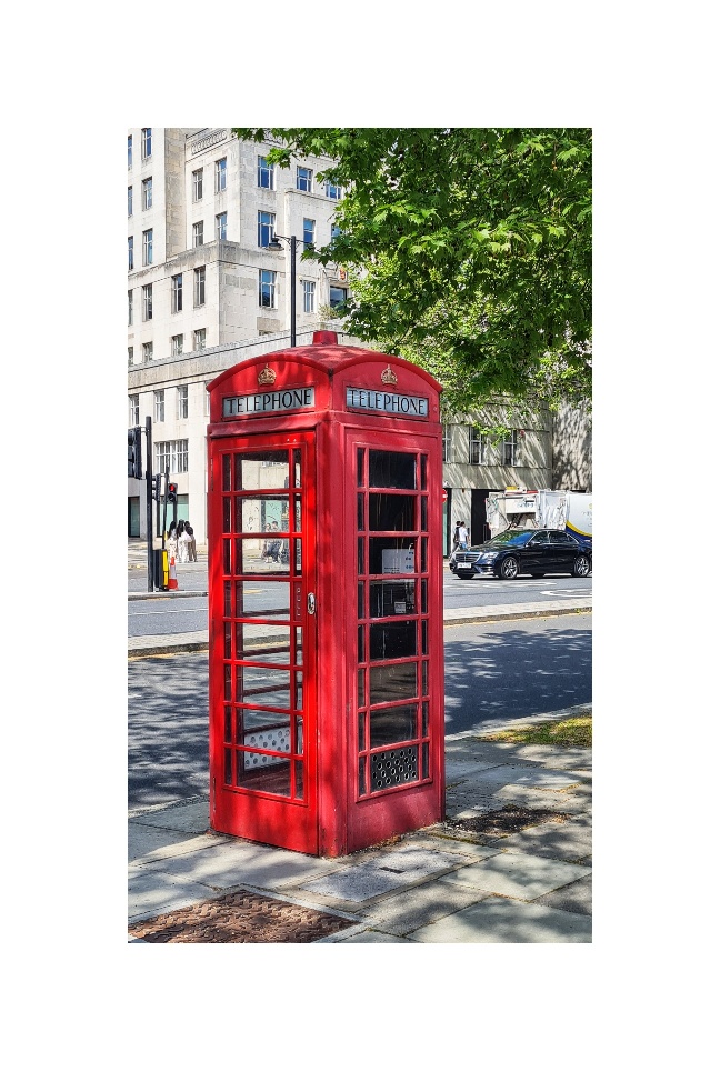Typische Telefonzelle in London